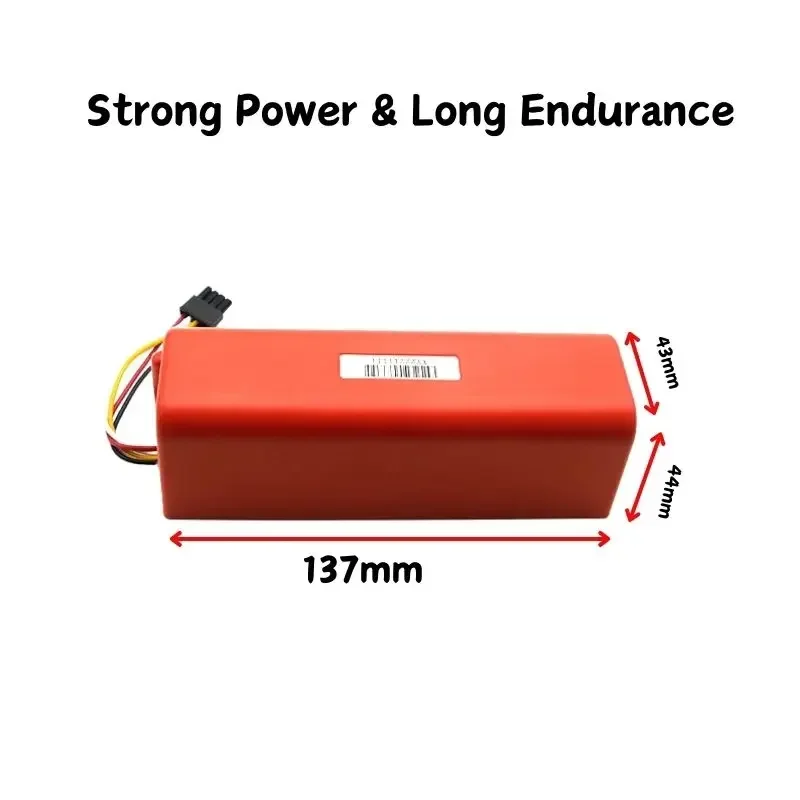 Batería de repuesto para aspiradora robótica de 12800mAh BRR-2P4S-5200S para Xiaomi Roborock S55 S60 S65 S50 S51 S5 MAX S6 piezas