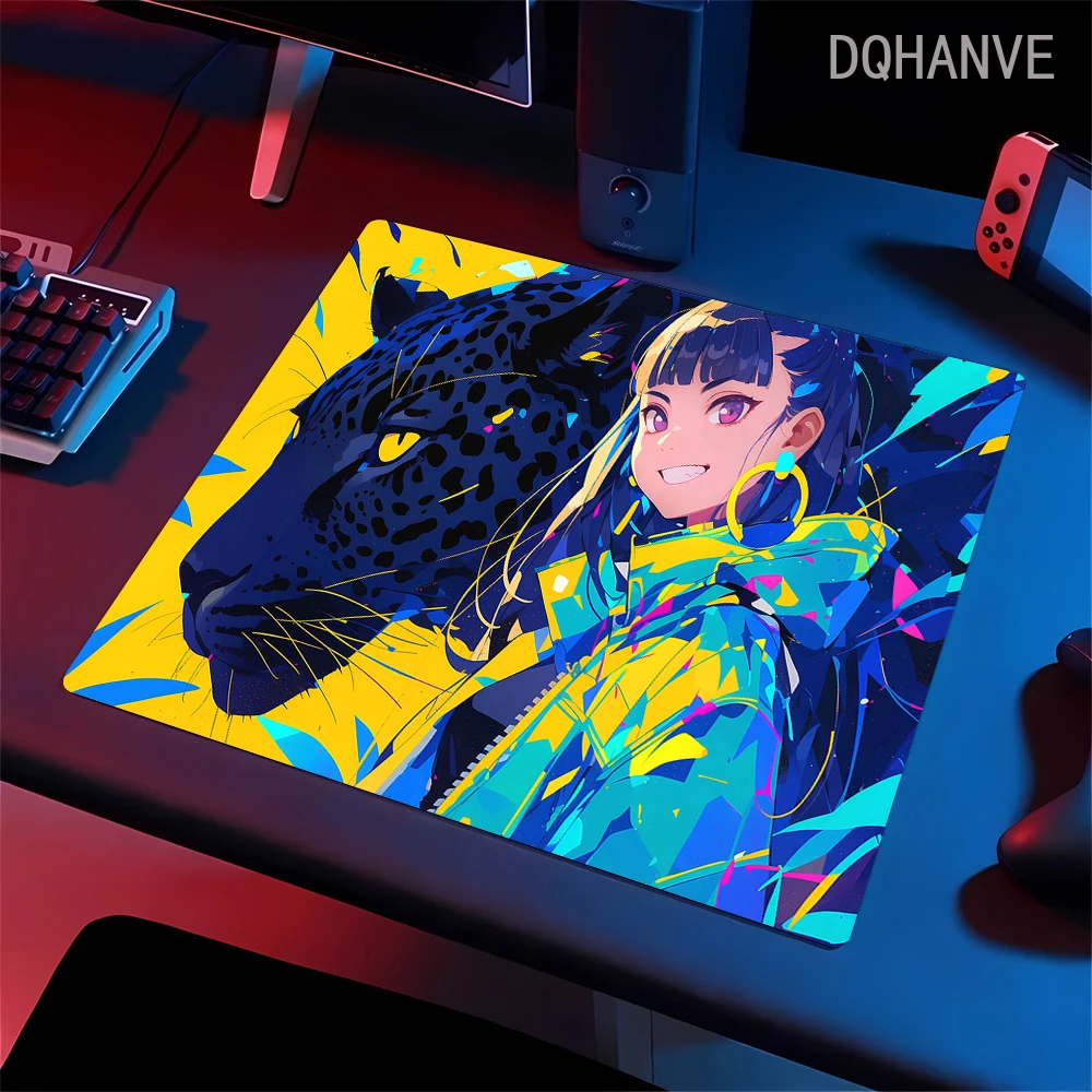 Professional Gaming Mouse Pad Premium Mousepad Anime Girl Speed Desk Pad 40x45cm Mouse Mat High Elastic Non-slip Bottom Deskmat