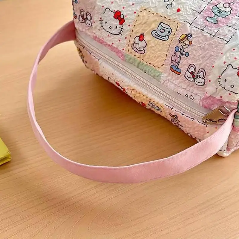 만화 고양이 대용량 메이크업 및 손질 여행 가방 3차원 핸드백 편리한 보관 주최자