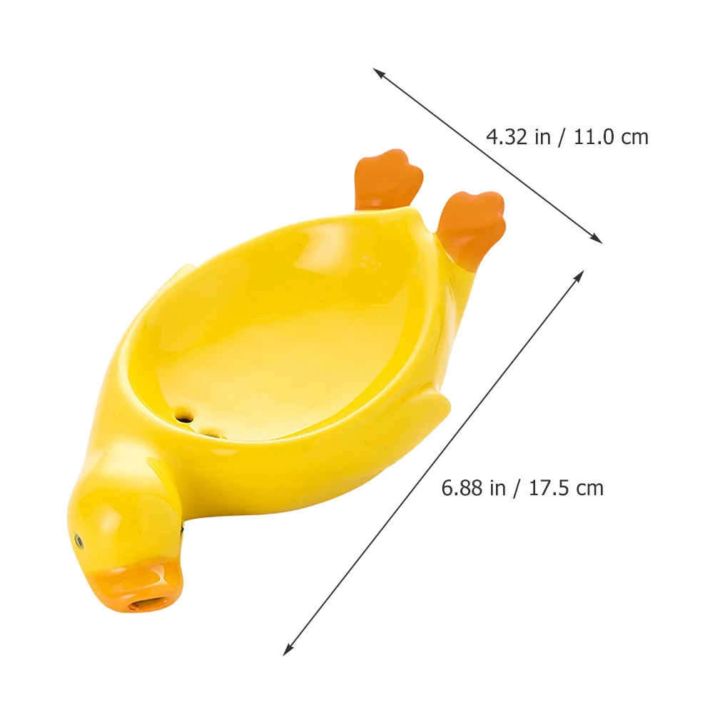 

Ceramic Cartoon Soap Holder Cute Tray Dish Draining Bathroom Supplies Home Decor Vanity Accessory Soap Dish Ceramic Storage Box