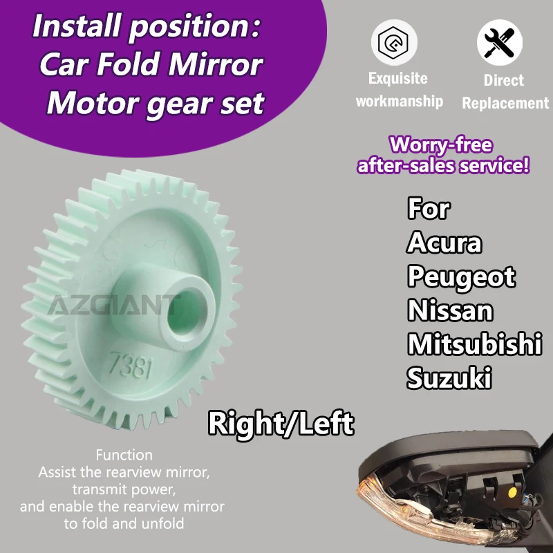 

Car Mirror Folding gear 7381 For Acura RDX MDX/Nissan Pathfinder R51 Tiida C12/Mitsubishi ASX RVR/Suzuki Ciaz Sedan/Peugeot 4007