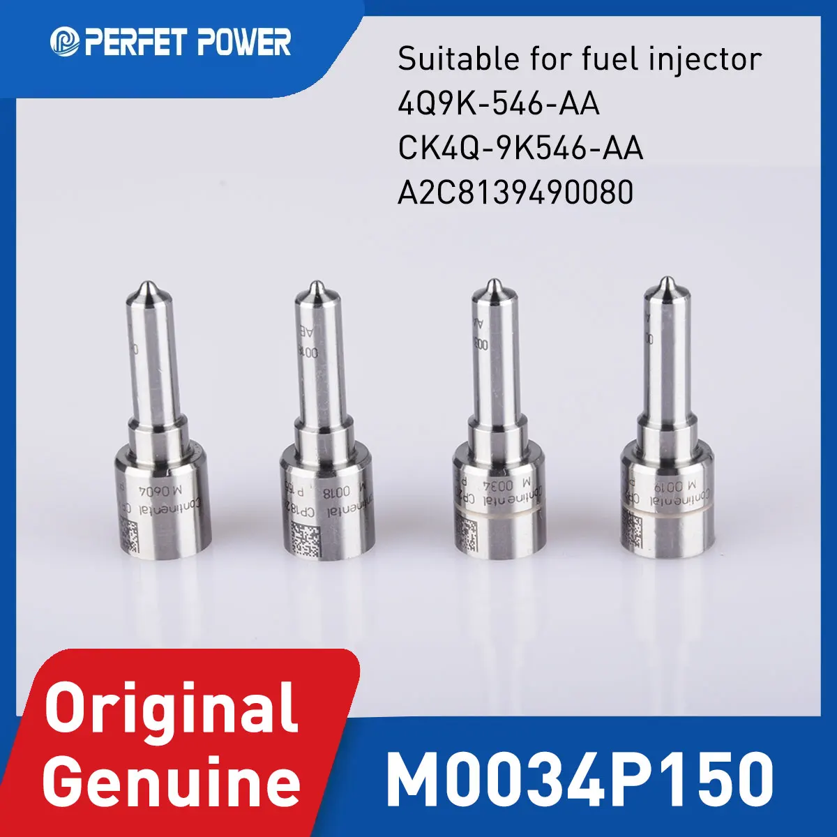 4PCS Original New M0034P150 Diesel Nozzle for 4Q9K-546-AA, CK4Q-9K546-AA, A2C8139490080 Fuel Injector