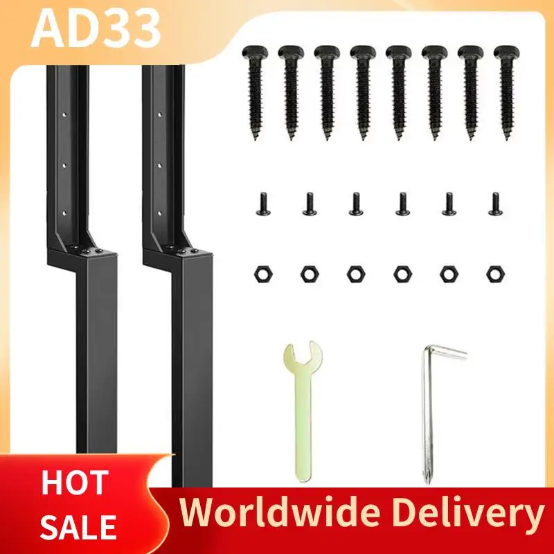 Lightweight Fence Repair Kit 2X Thickened Metal Fence Support Stakes Solid Ground Spike Quick Fix Post Stabilizer For Repair Til