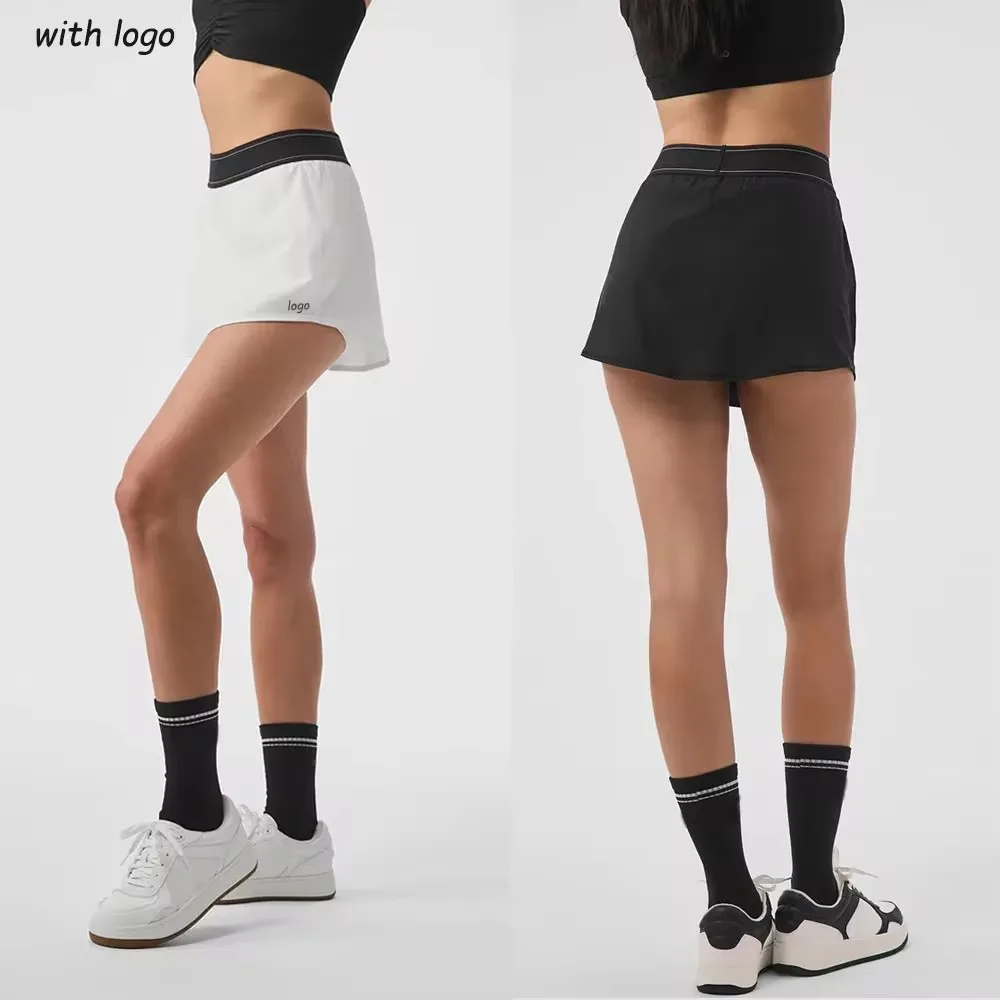 Rok Legging Yoga nyaman wanita, Legging olahraga kasual longgar, rok dasar Yoga Anti silau, rok tenis cepat kering, nyaman