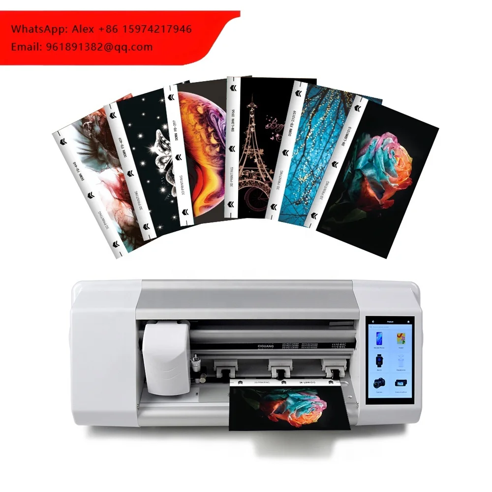 

Mobile Phone TPU Hydrogel Screen Film Cutting Machine Backskin Sticker Cutter Plotter For Smartphone Tablet Laptops