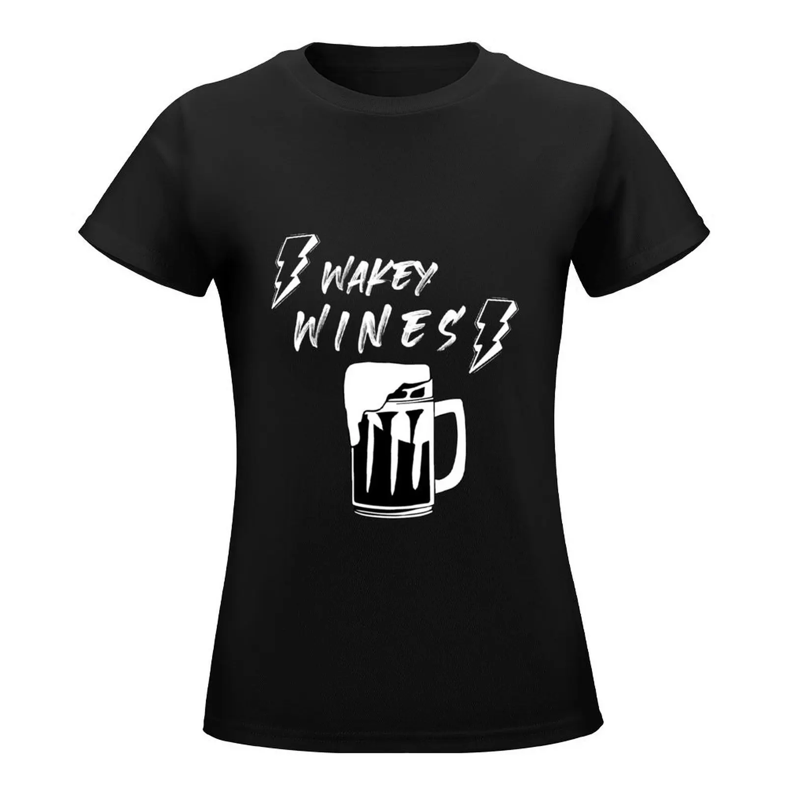 Wakey Wines for drink lover T-Shirt plain vintage clothes animal print clothes for Women