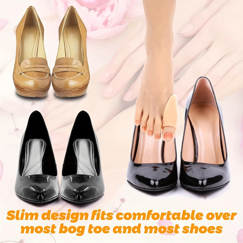 

2pcs Gel Toe Protection Pads Soft Durable Anti-Slip Toe Protection Pads Toe Friction Cushion Pads Home Accessories