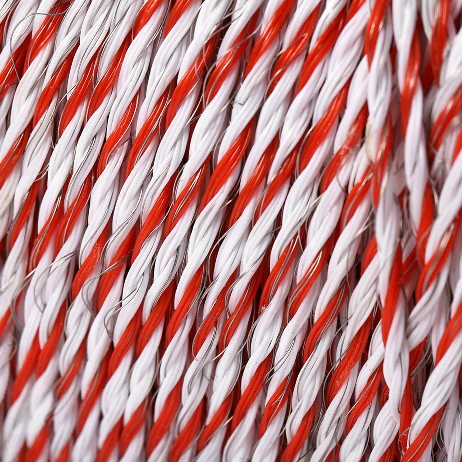 500 m weißer und roter elektrischer Viehzaundraht, Edelstahl, leitfähiges Seil, Zaundraht, Rollzaundraht, elektrischer Zaundraht – Detail 9