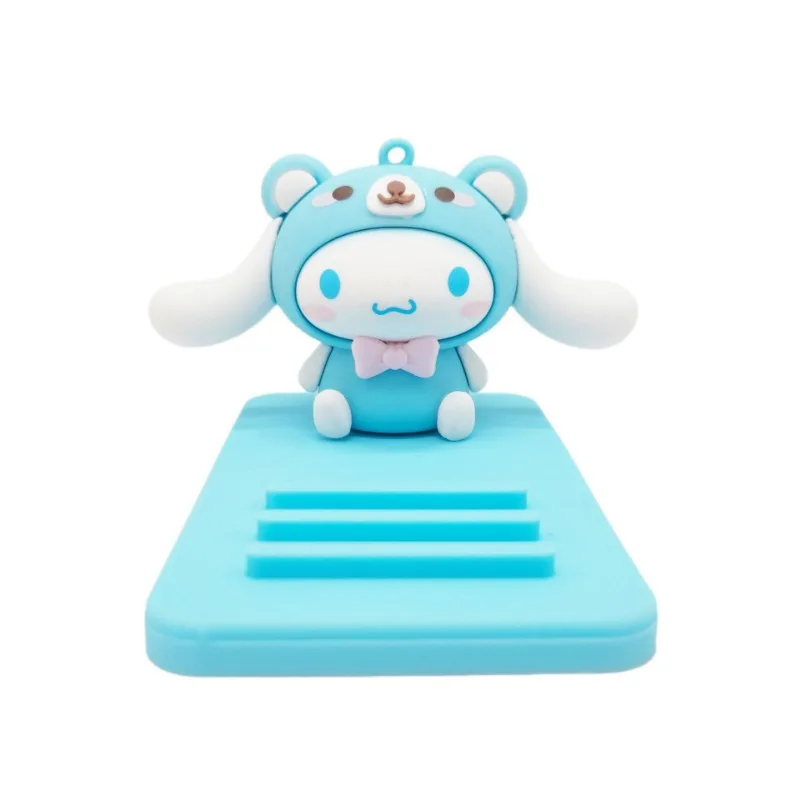 Sanrio 3D muñeca perezosa de dibujos animados, soporte para teléfono de escritorio, base creativa, adorno de regalo pequeño, nuevo