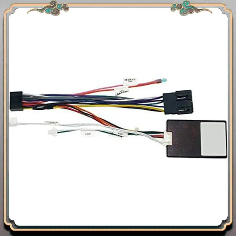 

A73Q-Car Audio 16PIN Power Cord Adapter Audio Harness With Canbus Box For Mercedes-Benz W209 2002-2006 W203 2001-2004