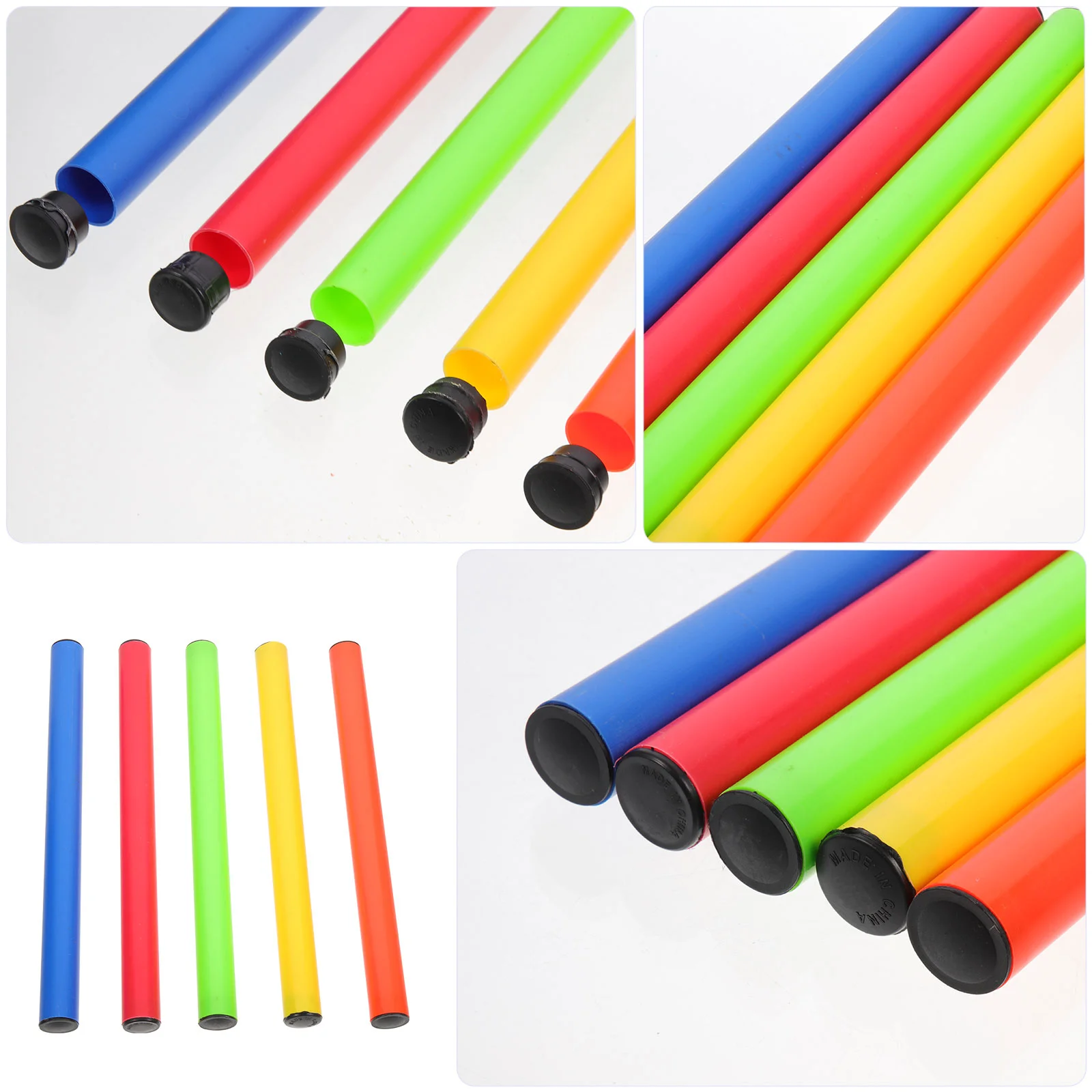 5 Pcs Kids Relaying Sticks Field Running An Fittings Accessories Race Plastic Training Racing Student