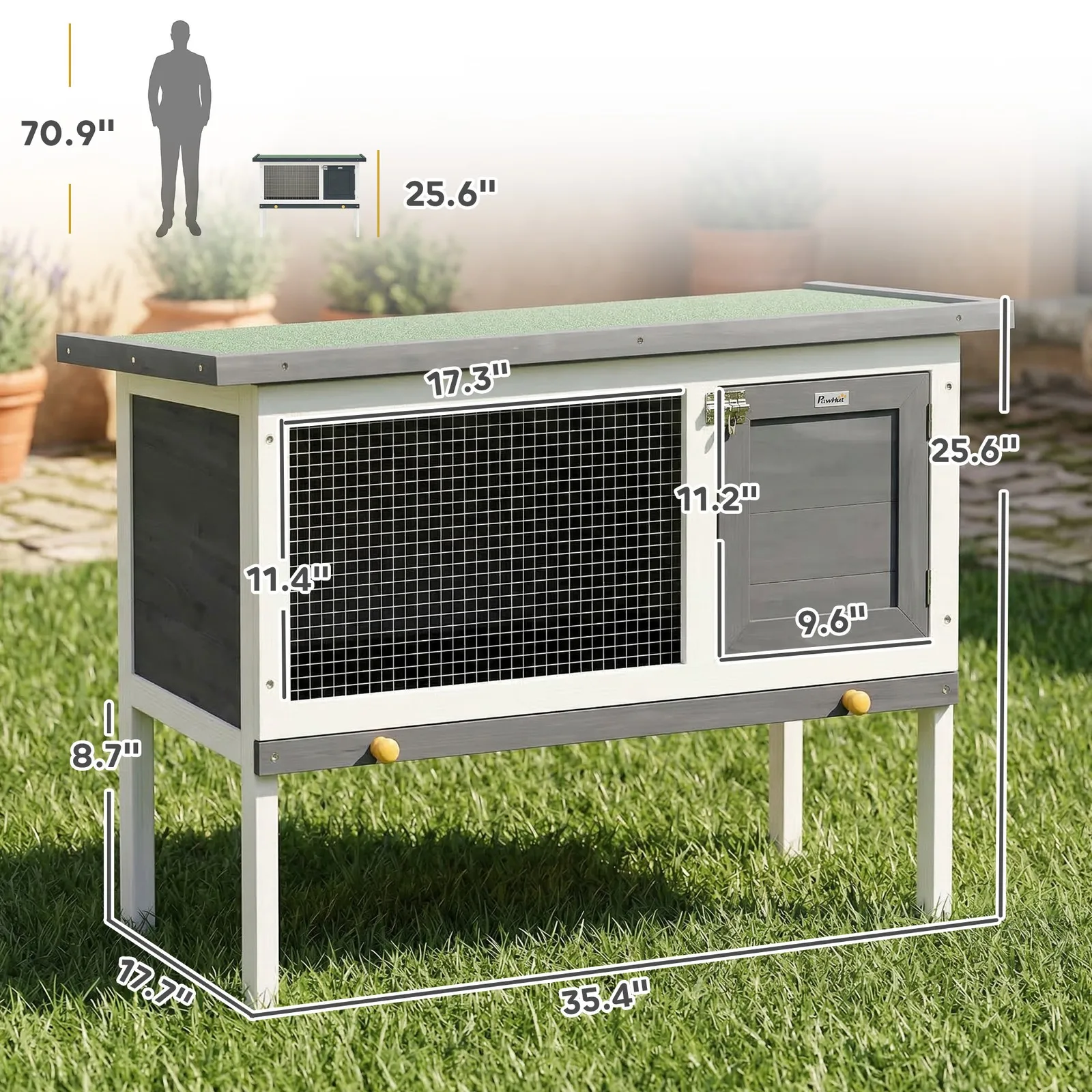 Rabbit Hutch, Guinea Pig Hutch - Rabbit Cage Wire avaliação e preço