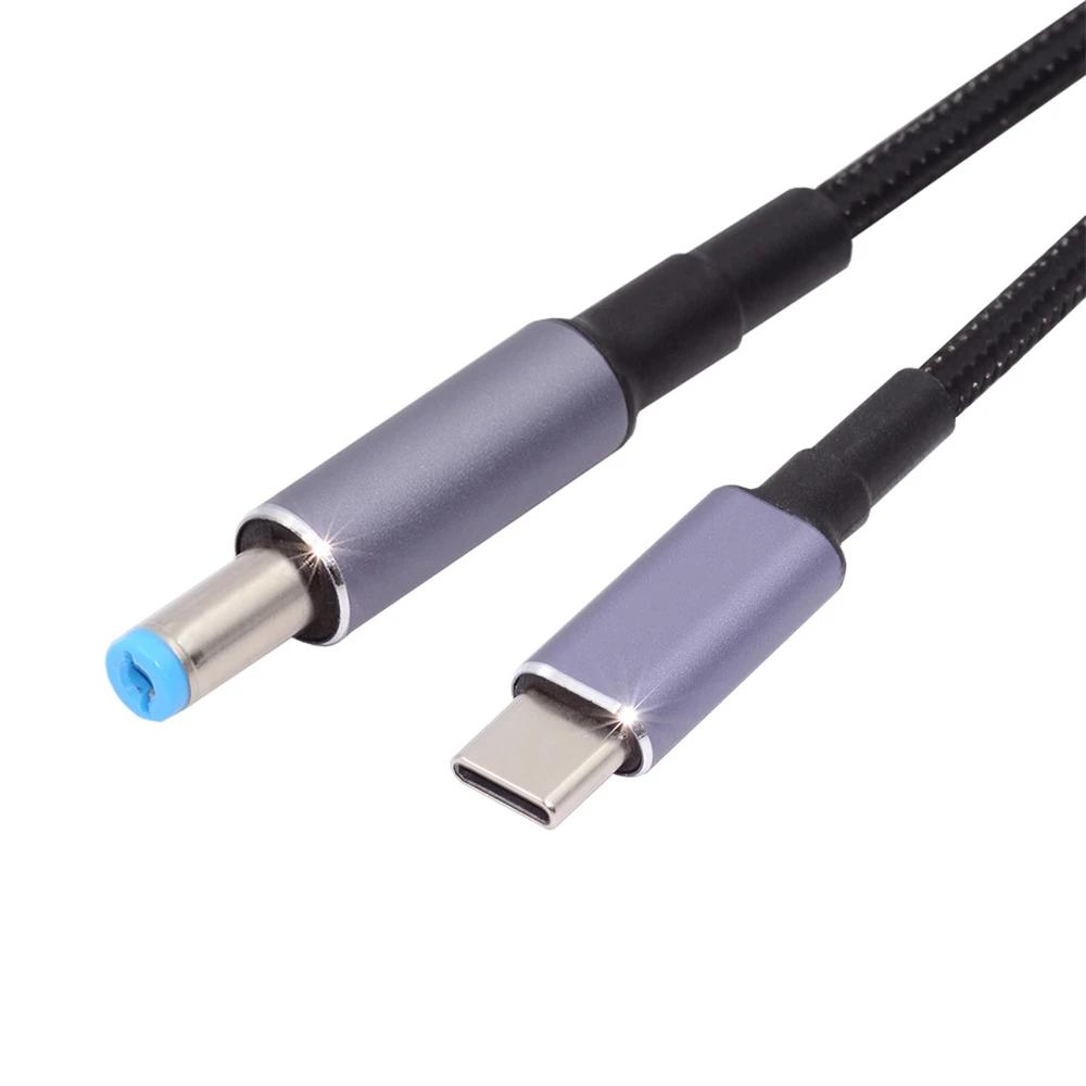 Type C USB-C Input to Output DC 5.5*2.1mm 20V Power 100W 135W 140W 65W Charging Cable 1.8m for Laptop