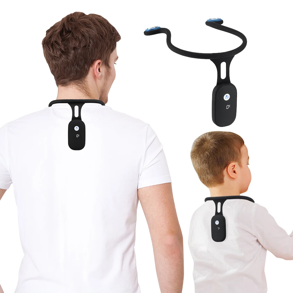 Smart Posture Corrector Device Posture Training Realtime Scientific Back Posture Correct Invisible Neck Hump Corrector for Adult