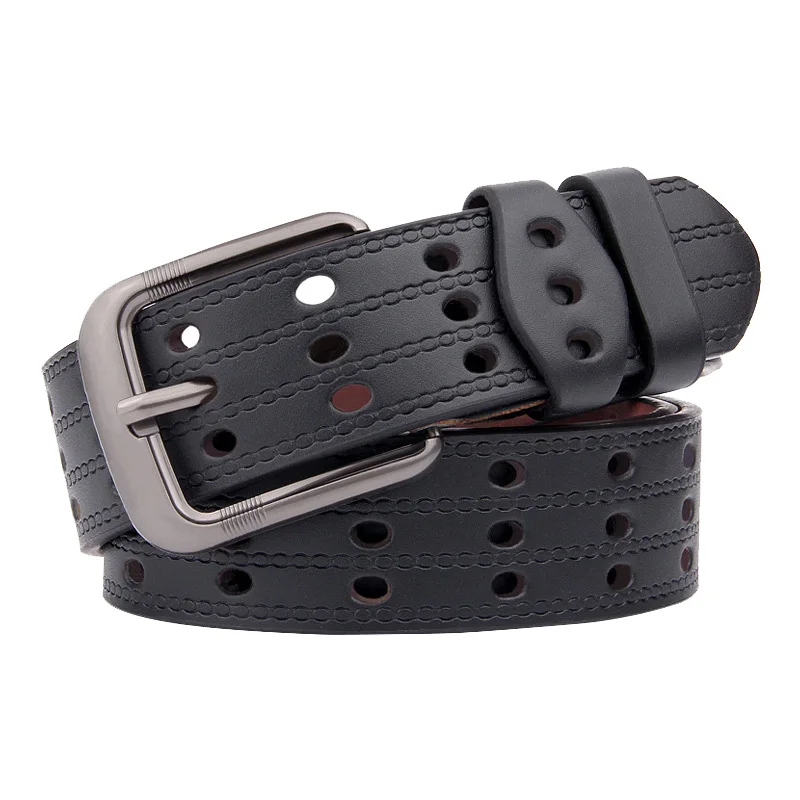 

Selling Retro Men Belt Quality Alloy Pin buckle Belt casual simple Men Imitation leather Belt