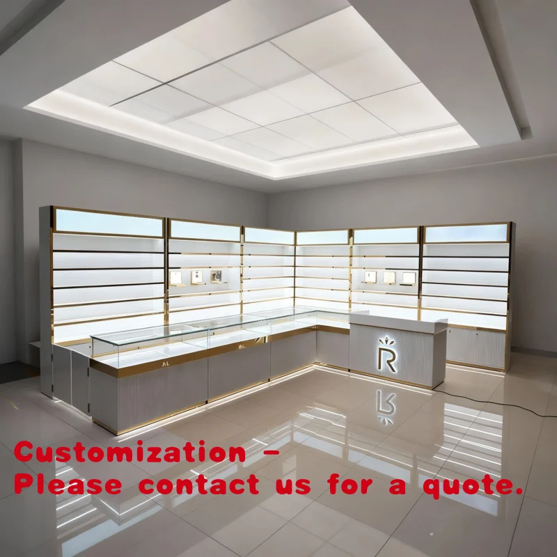 

Customize.Modern Interior Design Small Shop Solutions: Wall-Mounted Jewelry Showcases and Luxury Perfume Sets Display S