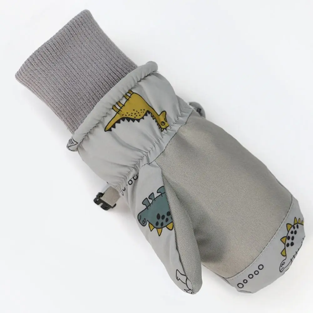 Guantes de esquí impermeables para niños, manoplas deportivas gruesas y cálidas a prueba de viento, antideslizantes, para ciclismo, Snowboard y nieve