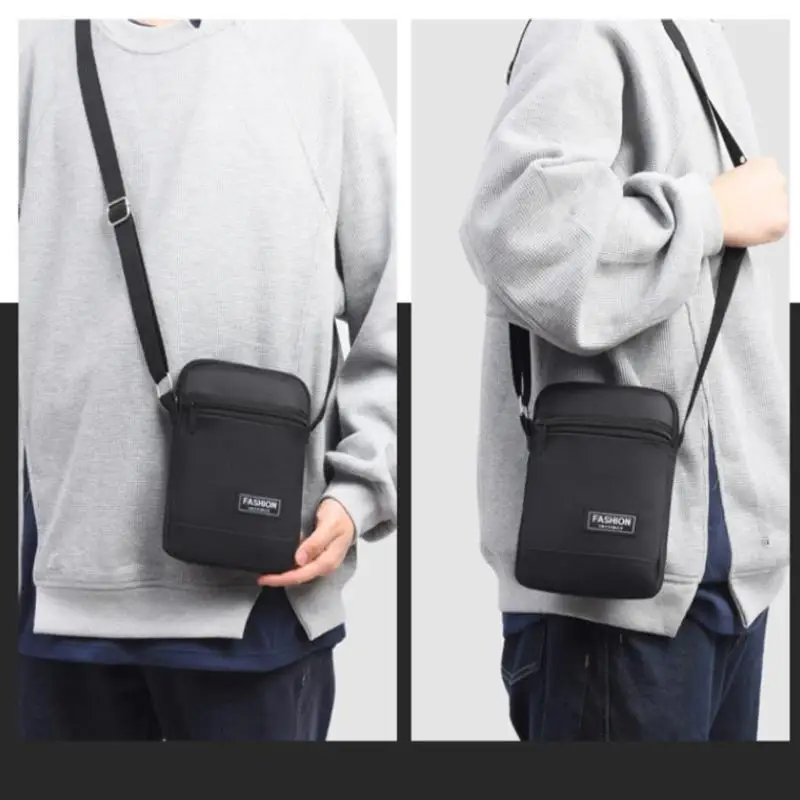 

Outdoor Sports Large Capacity Bapa Mobile Phone Bag Men's Ox Cloth Waterproof Single Oulder Slant Bag Shoulder Bag Crossbody Bag