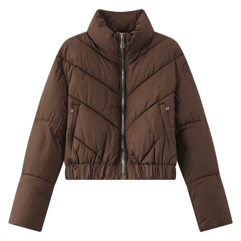 2025 New Women's Winter Short Warm Cotton Jacket Versatile and Slimming Loose Jacket