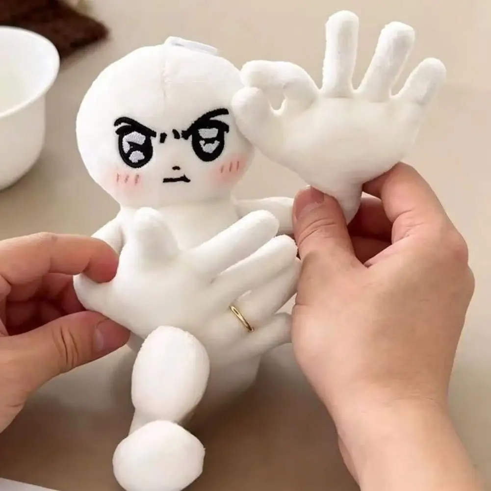 Funny Poseable Plush Doll Flexible Wire Figure Stuffed Toy Adjustable Gesture Desktop Phone Holder Cute Desk Companion