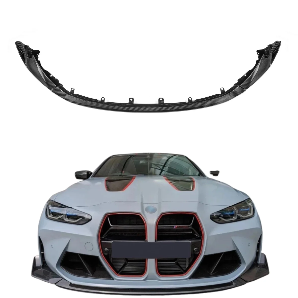 

Carbon Fiber Front Lip For BMW M3 M4 G80 G82 Auto Part Front Bumper Lip CSL Style