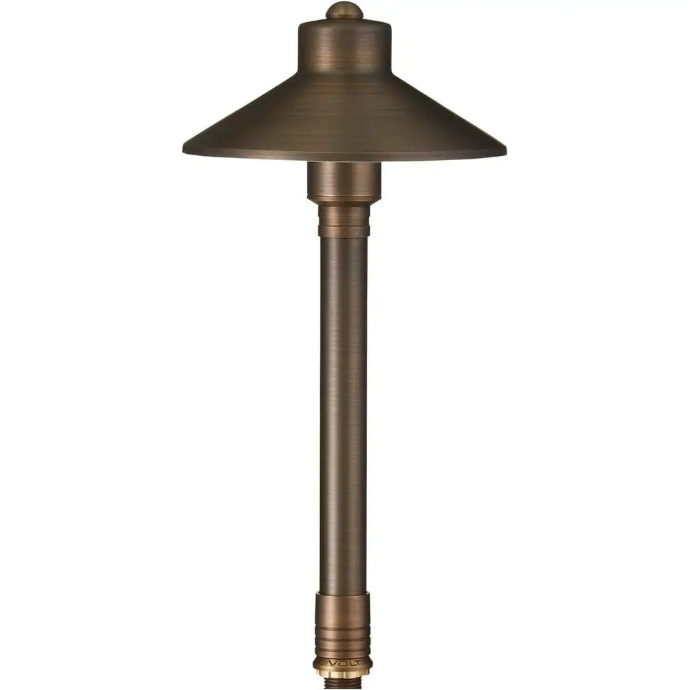 

Мини-светильник 12В из латуни с теплой белой светодиодной лампой 3Вт, идеально подходит для уличных дорожек, садов и патио