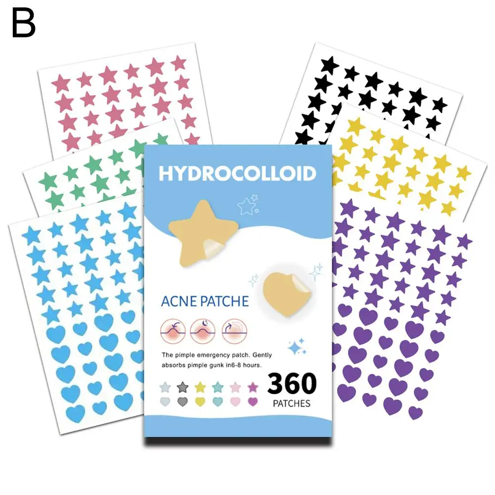 Parche para acné de estrella, espinillas y comedones cerrados, mejora la piel, hidrocoloide, herramientas para el acné, cosmético de belleza para el acné N7L3