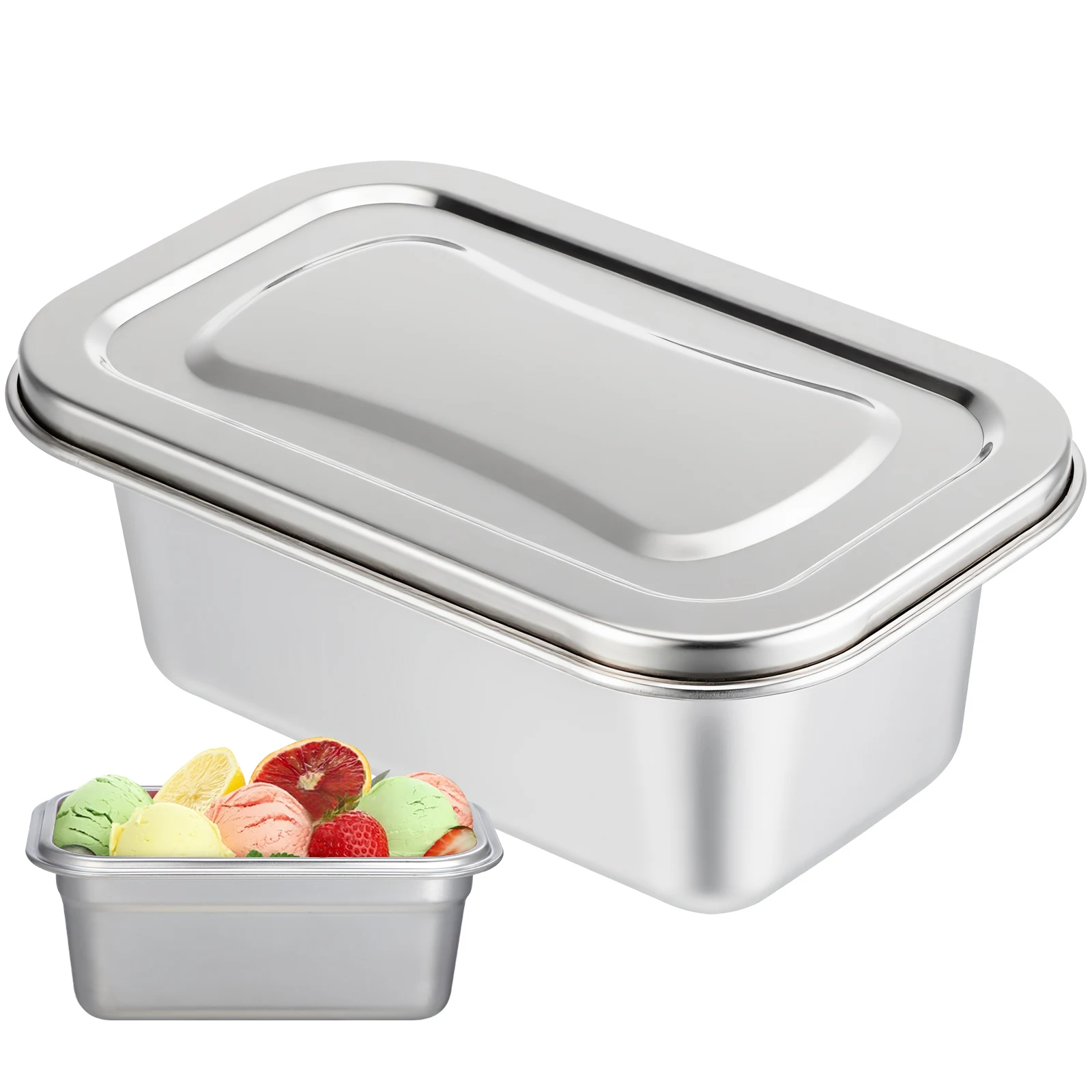 

Household Ice Cream Container Multi-Function Sealed Food Storage Box Fridge Freezer Storage Box Household Freezer Containers