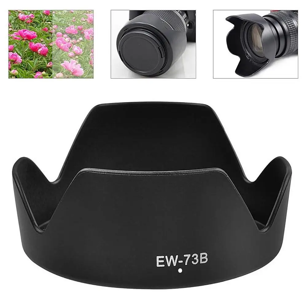 Ew-73b Lens Hood reversibili Camera Lente Protection accessori per Canon 650d 550d 600d Portable Camera Len Cover