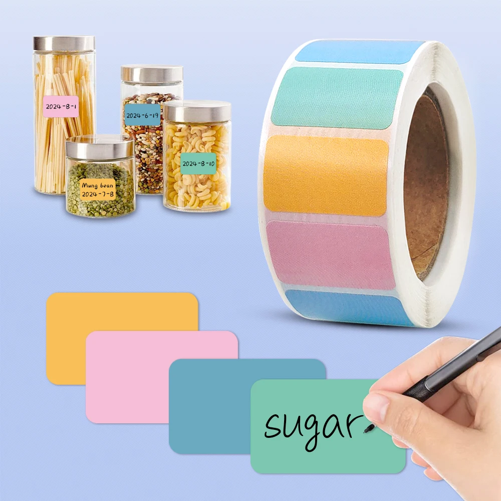 50-800pcs Stickers Colorful Label Stickers Waterproof Self-Adhesive Logo Handwritten Name Name Stickers Index Stickers