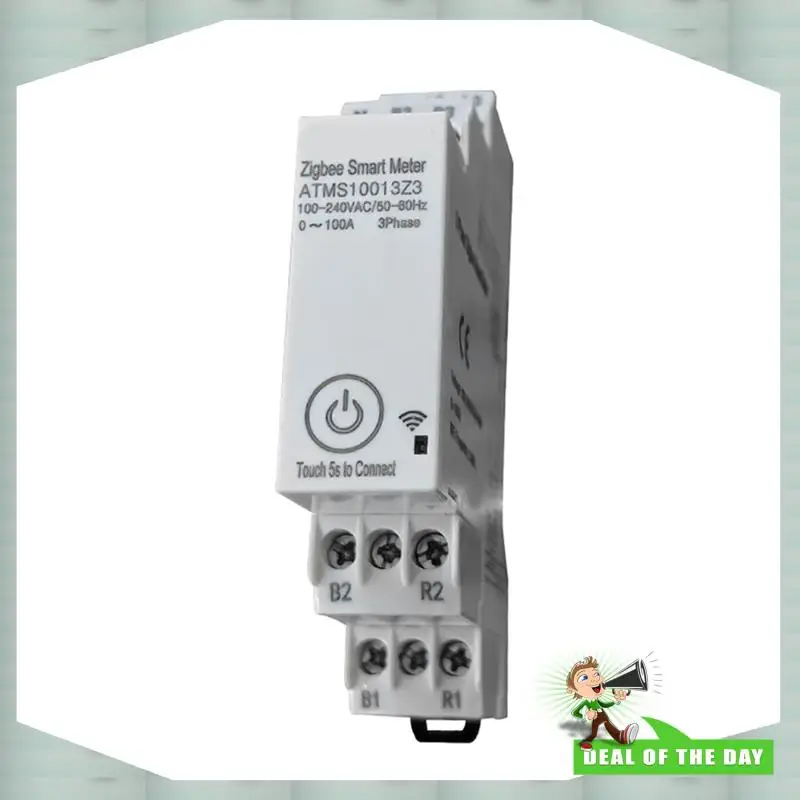 24-Hour Delivery 2X Zigbee Three-Phase Energy Meter 100-240V Mobile App Remote Control Household Multifunctional Rail Energy Met