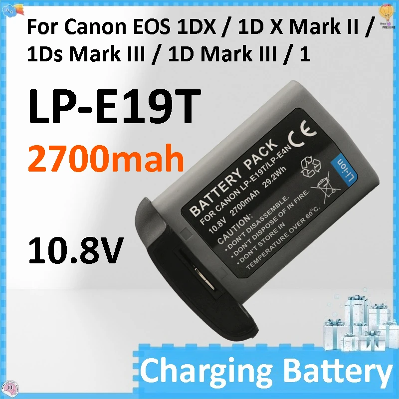

2pcs LP-E19T Compatible LP-E19 / LP-E4N 2700mah 10.8v Battery for Canon EOS 1DX / 1D X Mark II / 1Ds Mark III / 1D Mark III / 1