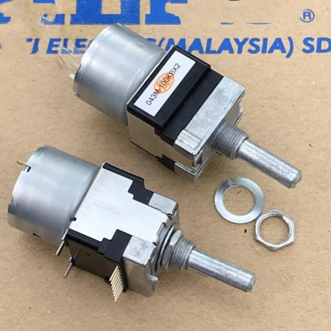 2pcs/LOT Power Amplifier Main Motor Volume Potentiometer RK16812MG098 Double Tap B100K  DIP8