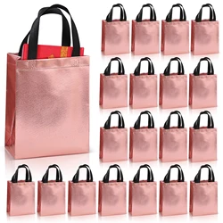 Sacchetto regalo da 20 pezzi, borsa tote in tessuto non tessuto con pellicola alluminata riutilizzabile, borsa per la spesa a prova di perdite per la festa della mamma, borsa per imballaggio regalo di laurea