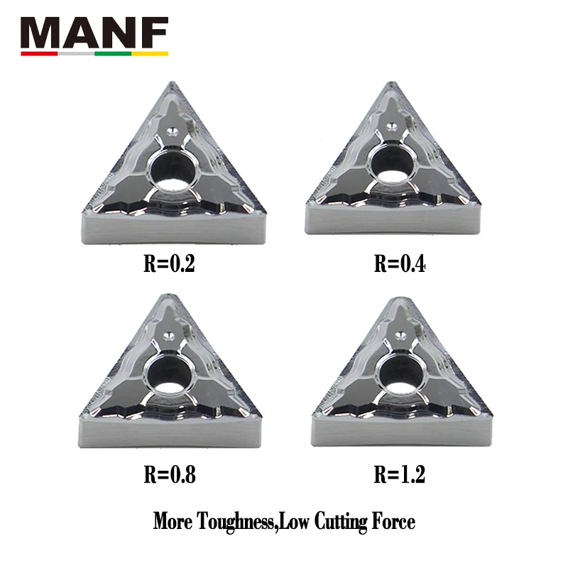 Manf Ferramenta de Gerencio do Carboneto Tungstênio Tnmg160402 Tnmg160404 Tnmg 160408 Inserção para o Alumínio Mtjnr Mtjnl Mtenn Mtfnr Toolholder