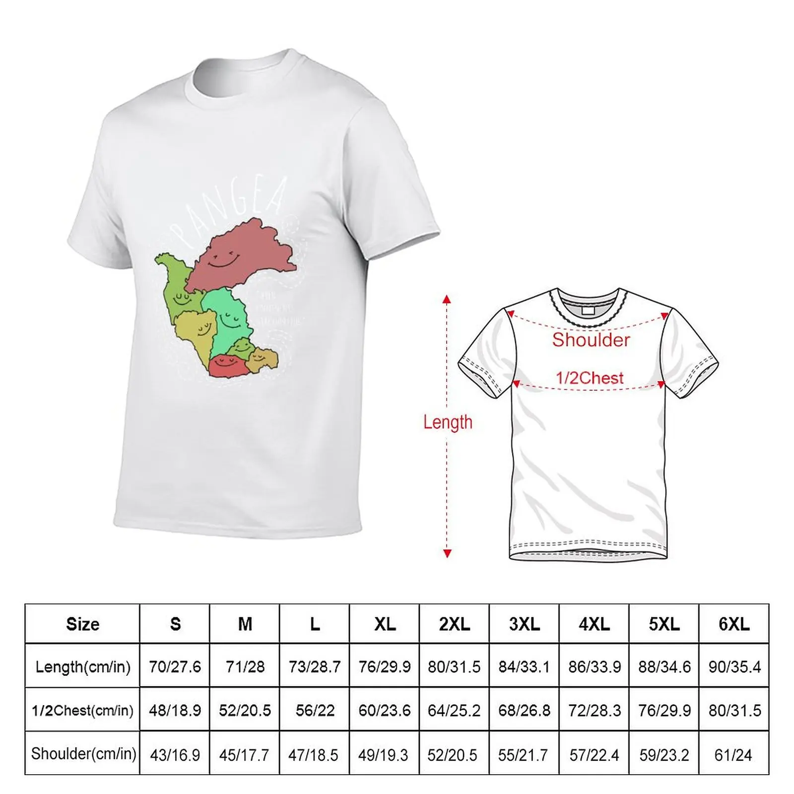 Reunite Pangea Funny Geology For Geologist T-Shirt Plus Size Loose Fit T-Shirt