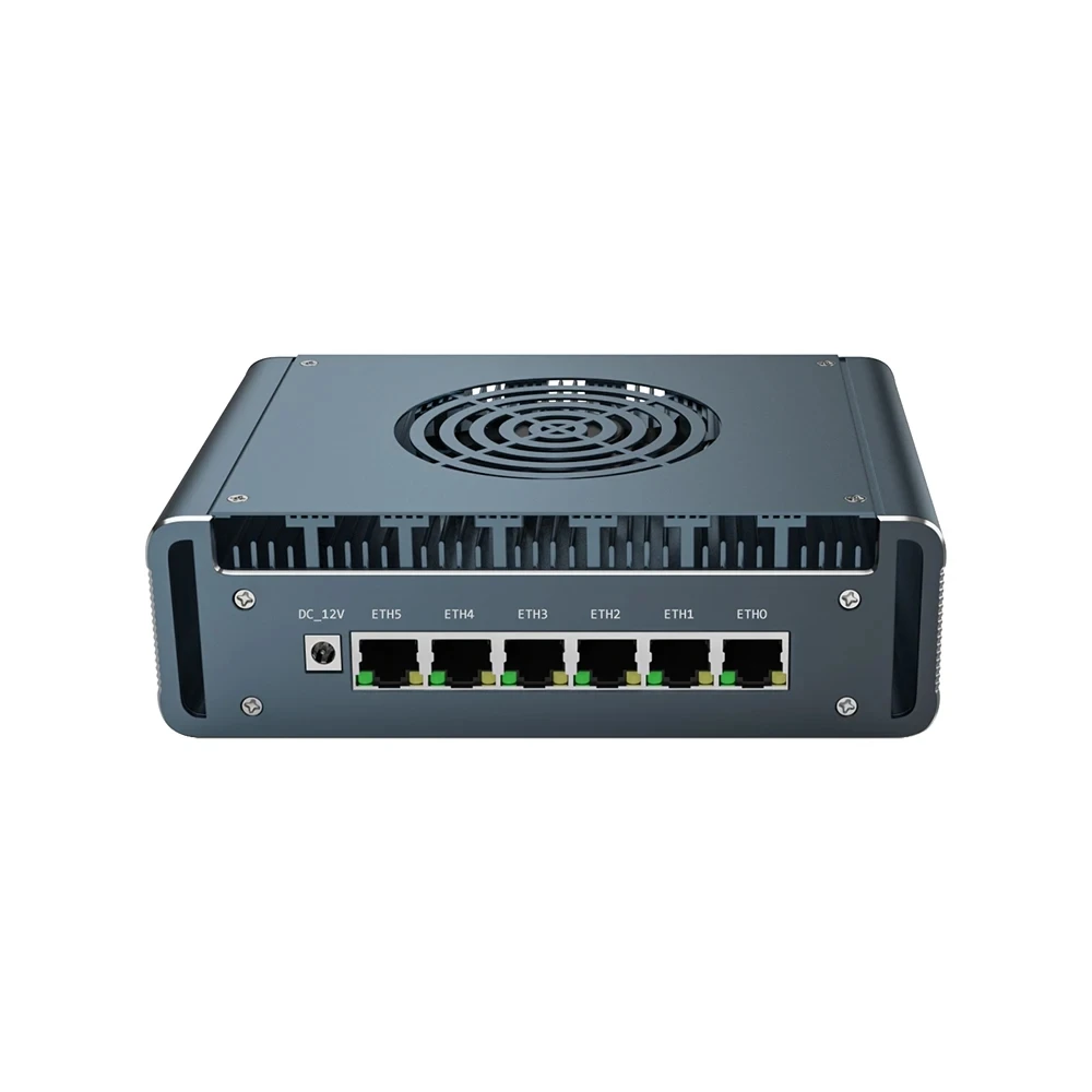 Servidor de roteador firewall mini pc, intel n150/i7-1265U/i5-1345U, 6x2.5g i226-V lan, computador host de virtuização pfsense proxmox