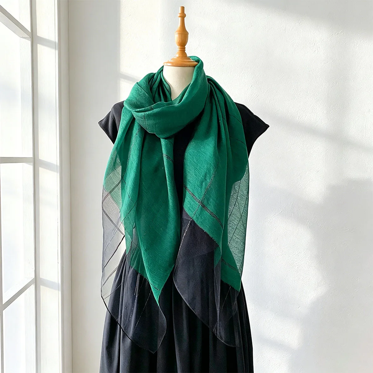 2026 Summer New silk blended shawl Scarf for women multi-functional fashionable outerwear schal foulard femme scarves scarfs
