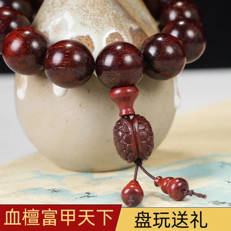 

Fortune World Style Buddhist Bead Bracelet Single Circle Men's Play Beads Wenwan Solid Wood Carved Bracelet Jewelry Craft Natura