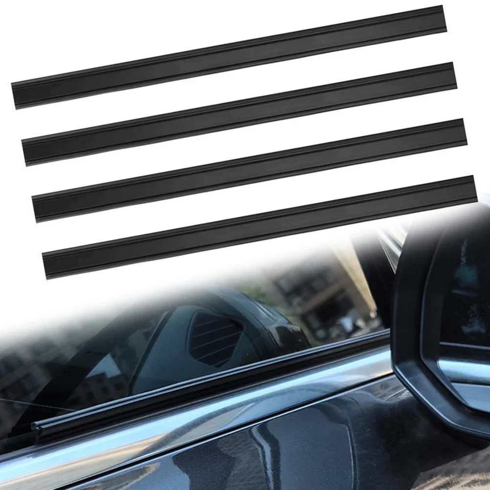

4PCS Car Rubber Side Window Wiper Blades Rain Snow Wiper Waterproof Gap Filler Strip Accessories Versatile Use