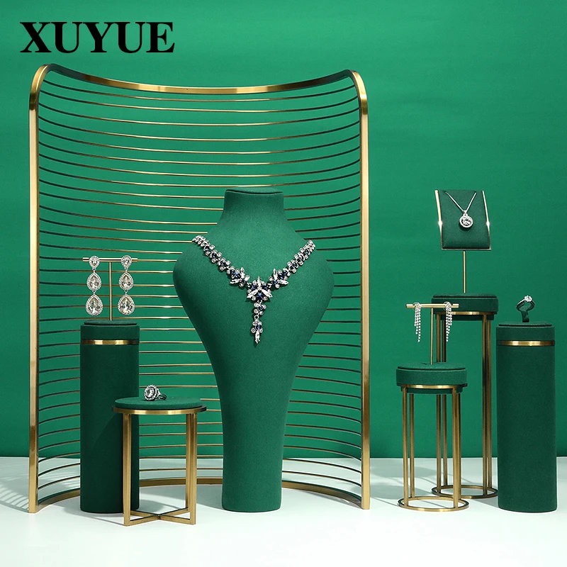 

Jewelry window display props jewelry display stand necklace display stand high-end ring earrings display stand