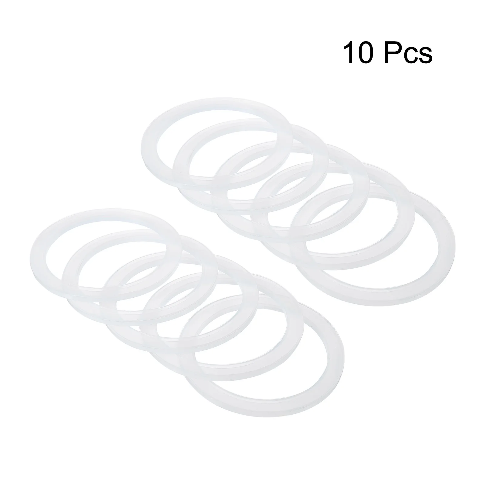 10Pcs 70/86mm Silicone Replacement Gasket Rubber Sealing Rings Reusable Leak-Proof Canning Seals Translucent for Mason Jar Lids