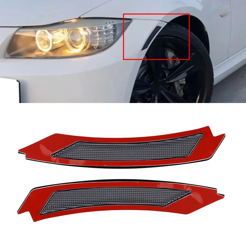 2PCS OEM parts lamp housing For 2009-2011 BMW E90 E91 LCI Front Side Maeker Bumper Fenser Reflector 63147205397 63147205398