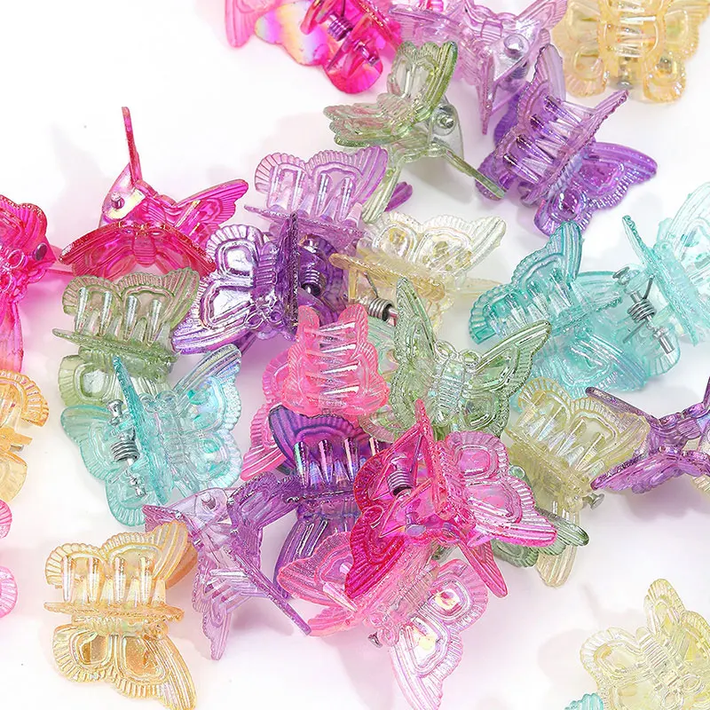 30pcs Mini Hair Claw Clips Kawaii Butterfly Hair Clamp Women Sweet Crab Hairpins Barrettes Girls Headwear Hair Styling Tools