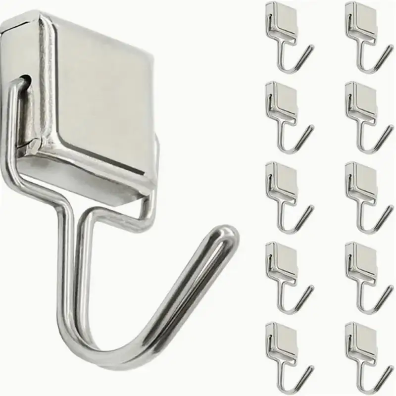 Strong Magnetic Hooks Multi-Purpose Metal Storage Pothook Home Kitchen Bar Magnet Hook Key Agrafe Bathroom Hangers Heavy Duty