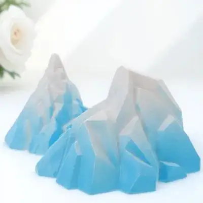 

2Pcs Simulation Iceberg Decor for Aquarium Resin Floeberg Decoration Fish Tank Landscaping Ornament Tiny Aquatic Environment