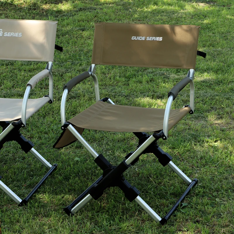 

Outdoor Director Chair Aluminum Alloy Folding Camping Chair Lightweight Portable for Leisure Travel outdoor chair