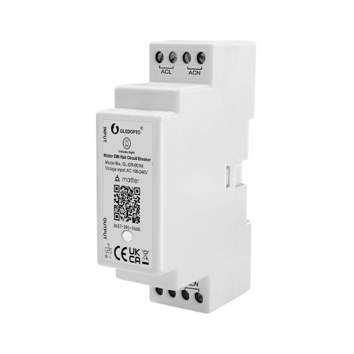 قاطع دائرة السكك الحديدية Matter WiFi Din 16A Max on OFF APP صوت للأجهزة الكهربائية المنزلية محور المادة المطلوبة