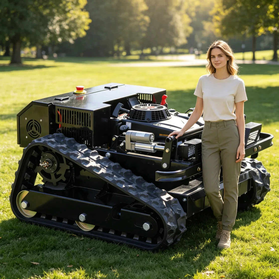 Maßgeschneiderter Rasenmäher-Roboter, automatischer Roboter-Rasenmäher für die tägliche Gartenpflege im Hinterhof.