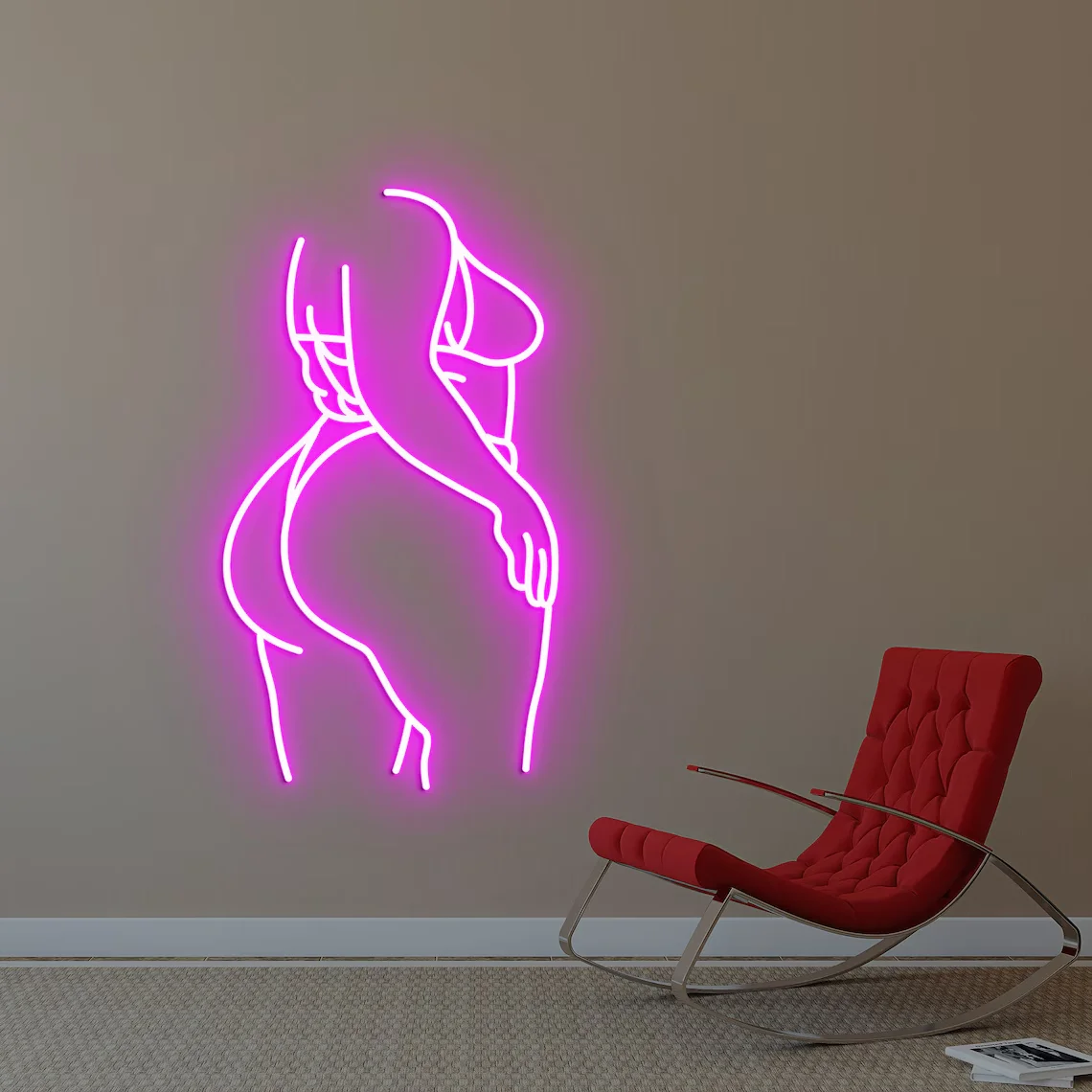 Woman Neon Sign Lady Neon Sign Body Neon Decor Body Bedroom Neon Sign Bedroom Neon Lights Home